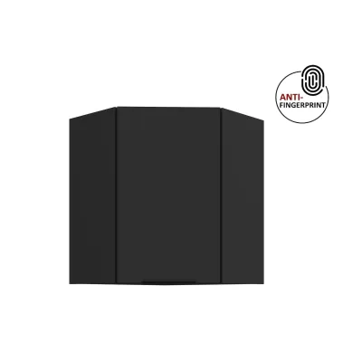 Küchen Eckschrank 60 cm Küche ARIA Schwarz matt Anti Fingerprint Küchenzeile