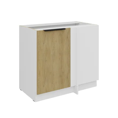 Küchen Eckunterschrank 105 cm CREMONA Eiche hell Küche Küchenzeile Küchenblock