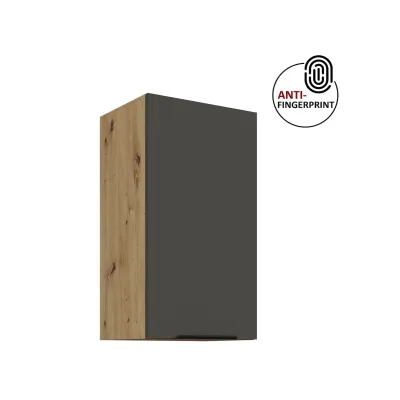 Küchen Hängeschrank 40 Küche ARIA Graphite matt Küchenzeile Anti Fingerprint
