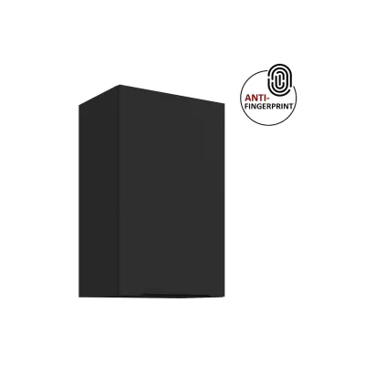 Küchen Hängeschrank 45 Küche ARIA Schwarz matt Küchenzeile Anti Fingerprint