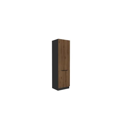 Küchen Hochschrank 60 cm MONZA Okapi Nußbaum Küchenzeile Küchenblock Küche