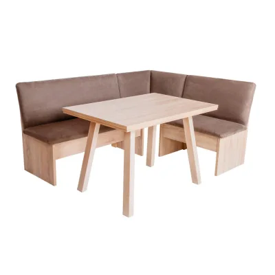 Kundler Home Eckbankgruppe Braun 145x86x185 cm