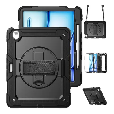 Kunststoff für Apple iPad Air 13 2026 / 2025 Robuste Hybrid Schwarz
