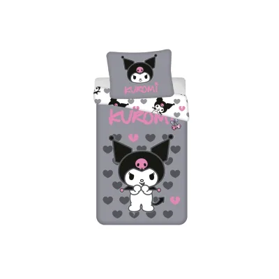 Kuromi Bettwäsche Set 140 × 200 cm mit Kissenbezug 70 × 90 cm aus