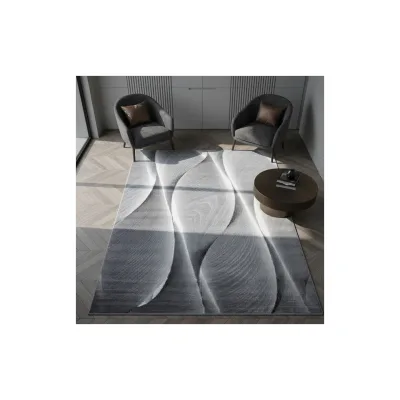 Kurzflorteppich DRAU, mit Farbverlauf, Schwarz, 200 x 290 cm