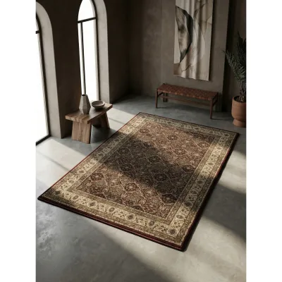 Kurzflorteppich GEISLER, orientalisch, aus Polypropylen, Rot, 160 x 230 cm