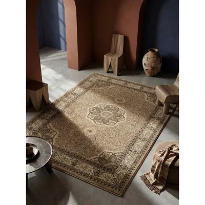 Kurzflorteppich GEISLER, orientalisch, Beige, 120 x 170 cm