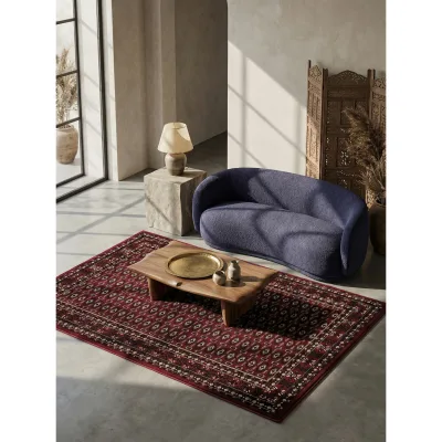 Kurzflorteppich TANNHEIM, orientalisch, aus Polypropylen, Florhöhe 12 mm, Rot, 160 x 230 cm