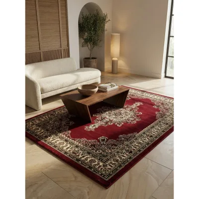Kurzflorteppich TANNHEIM, orientalisch, Florhöhe 12 mm, Rot, 160 x 230 cm
