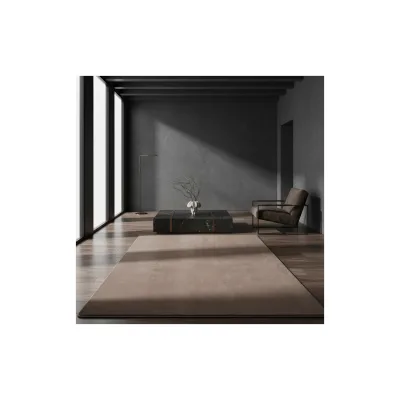 Kurzflorteppich Waschbar ISAR, einfarbig, Mokka, 160 x 220 cm