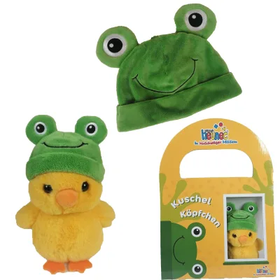 KUSCHELKÖPFCHEN Ente mit Froschmütze