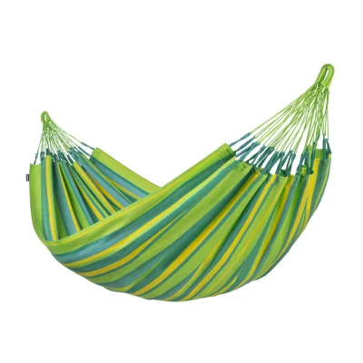 La Siesta Hängematte Single Outdoor Blau, Gelb, Hellblau, Hellgrün 140x300 cm