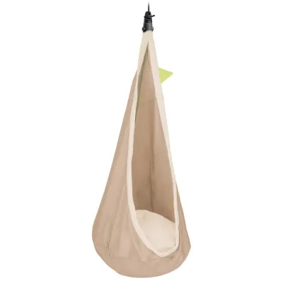 La Siesta Kinderhängenest Grün, Beige, Hellbraun 70x200-400x150 cm