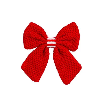 Laalu Schleife Rot, Weiß 18x18x2 cm