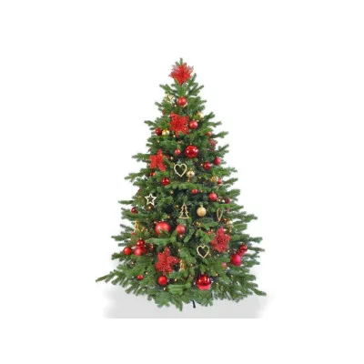 Laalu Weihnachtsbaum Grün, Rot, Gold 150 cm