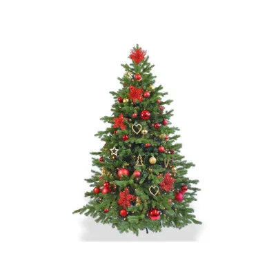 Laalu Weihnachtsbaum Grün, Rot, Gold 210 cm