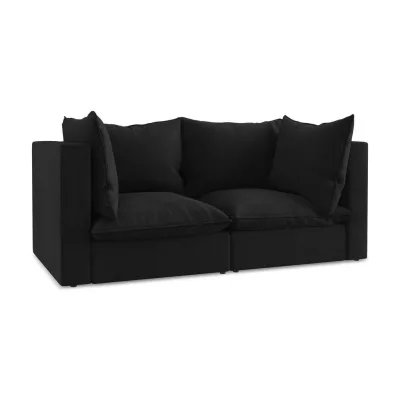 LaMiaSofa 2-Sitzer Schwarz 180x77x90 cm
