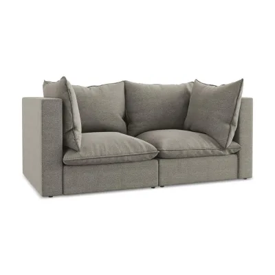 LaMiaSofa 2-Sitzer-Sofa Grau 180x77x90 cm