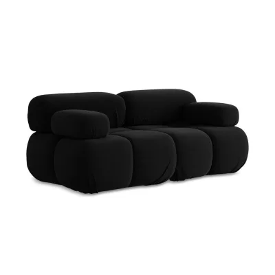LaMiaSofa 2-Sitzer-Sofa Schwarz 190x70x96 cm