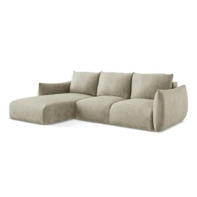 LaMiaSofa Ecksofa Beige 242x162 cm