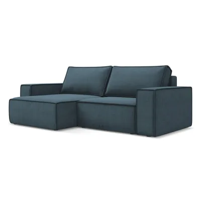 LaMiaSofa Ecksofa Blaugrau 257x148 cm