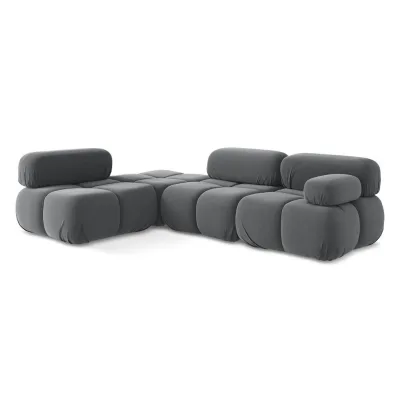 LaMiaSofa Ecksofa Dunkelgrau 285x190 cm