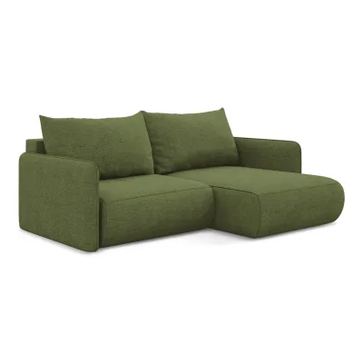 LaMiaSofa Ecksofa Dunkelgrün 207x148 cm