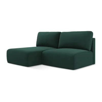 LaMiaSofa Ecksofa Dunkelgrün 210x149 cm