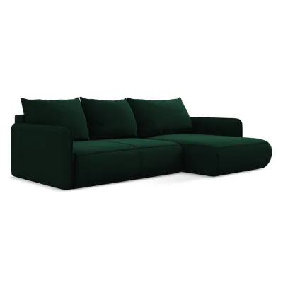 LaMiaSofa Ecksofa Dunkelgrün 240x148 cm
