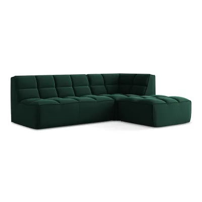 LaMiaSofa Ecksofa Dunkelgrün 258x178 cm