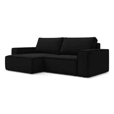 LaMiaSofa Ecksofa Schwarz 257x148 cm