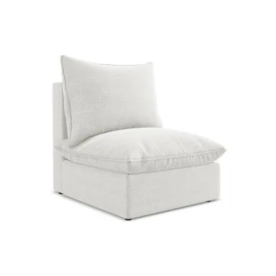 LaMiaSofa Sofaelement Weiß 75x77x90 cm