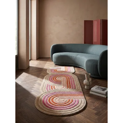 Läufer abstrakt Rosa 80 x 300 cm - SOAR   Kadima Design
