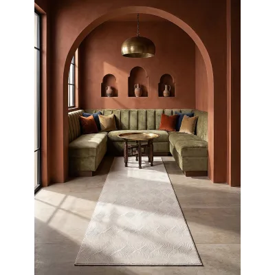 Läufer Antirutsch Creme 80x300 cm - DALAR   Kadima Design