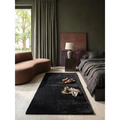 Läufer Antirutsch Schwarz 80x300 cm - ALDAN   Kadima Design