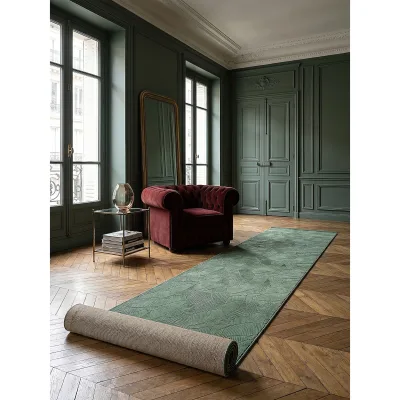 Läufer Antirutsch Waldgrün 80x300 cm - DALAR   Kadima Design