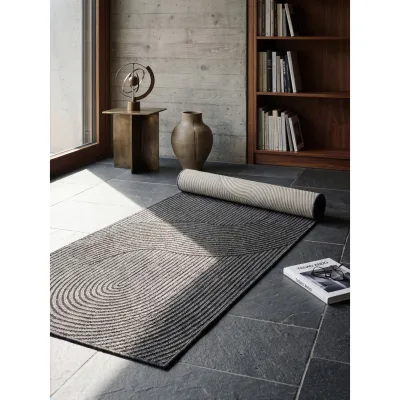 Läufer Flachgewebe Anthrazit 80x200 cm - BORNO   Kadima Design