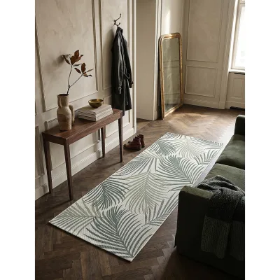 Läufer Flachgewebe Grün 80x150 cm - BORNO   Kadima Design