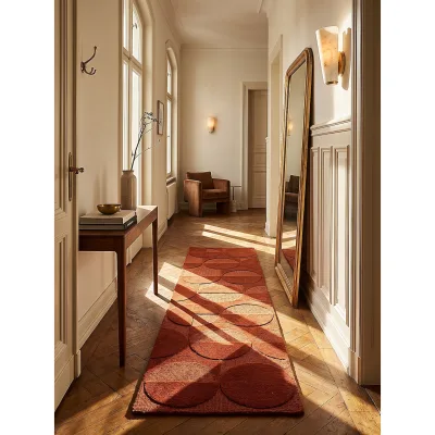 Läufer geometrisch Terrakotta 60 x 230 cm - DEBEN   Kadima Design