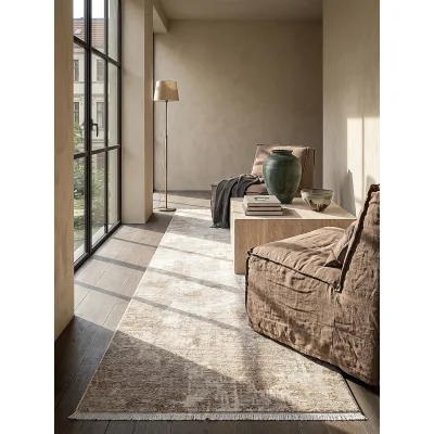 Läufer Kurzflor Beige 80x300 cm - SCRIVIA   Kadima Design