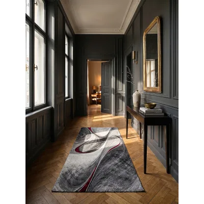 Läufer Kurzflor Rot 80x150 cm - BIENO   Kadima Design