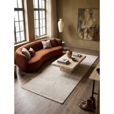 Läufer Pflegeleicht Beige 80x150 cm - CETINA   Kadima Design