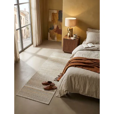 Läufer Pflegeleicht Beige 80x150 cm - ESERA   Kadima Design