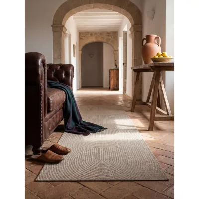 Läufer Pflegeleicht Beige 80x200 cm - BORNO   Kadima Design