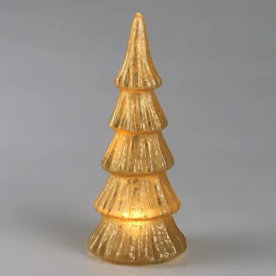 LED Baum, gold, ca. Ø 9 x H 21,5 cm