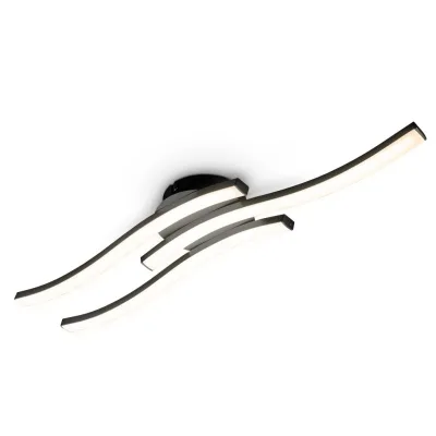LED Deckenleuchte, schwarz, 3xLED/6W