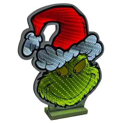 LED-Grinch-Santa, Infinity, 141 LEDs, Höhe ca. 40 cm