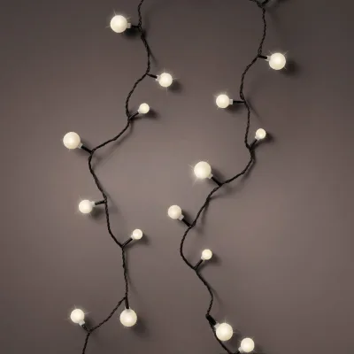 LED Kirschen-Lichterkette, warmweiß, 120 LEDs, Länge ca. 9 m