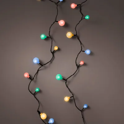 LED Kirschlichterkette, 120 bunte LEDs, Länge ca 9 Meter