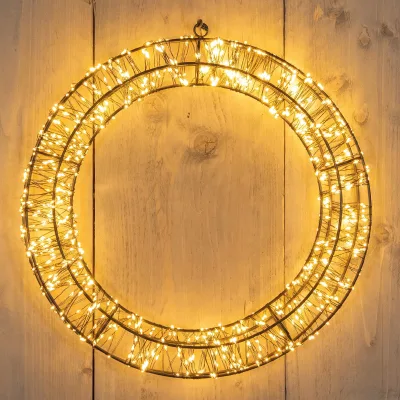 LED Kranz, 800 LEDs, klassisch warm, Ø ca. 36 cm